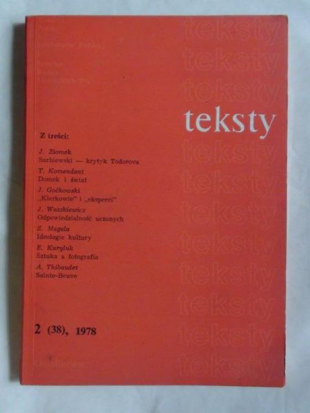 Teksty, 2 (38), 1978