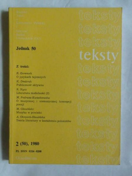Teksty, 2 (50), 1980