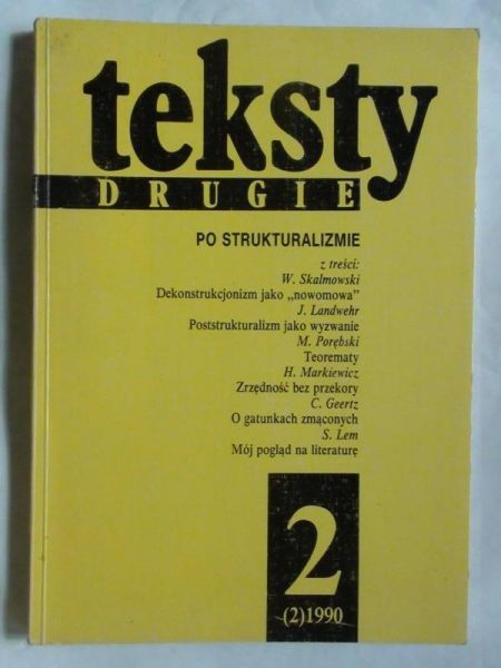 Teksty drugie, 2 (2), 1990