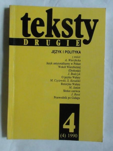 Teksty drugie, 4 (4), 1990