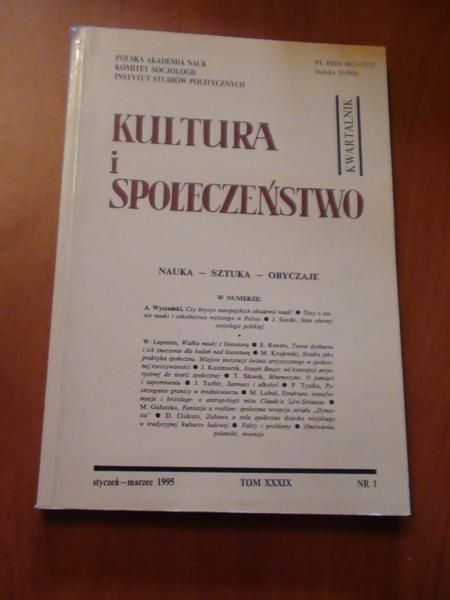 Kultura i Społeczeństwo 1/1995