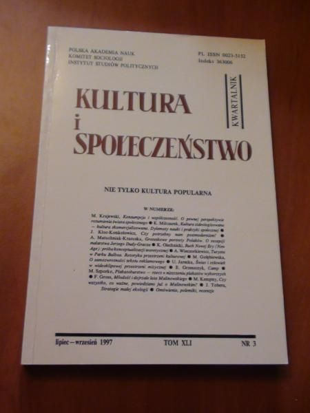 Kultura i Społeczeństwo 3/1997