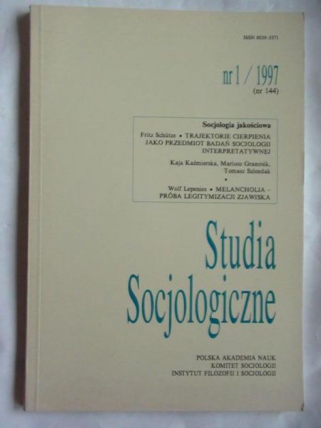 Studia Socjologiczne, nr. 1/1997