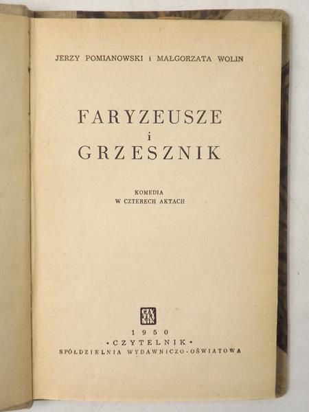 Faryzeusze i Grzesznik, 1950