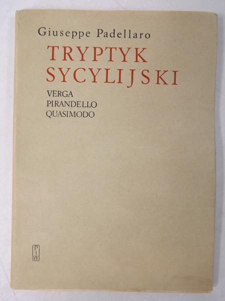 Padellaro Giuseppe - Tryptyk sycylijski