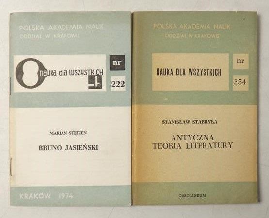 Antyczna teoria literatury  Bruno Jasieński