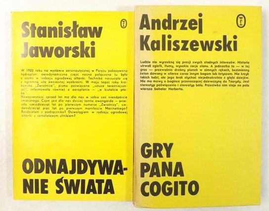 Gry pana Cogito  Odnajdywanie świata
