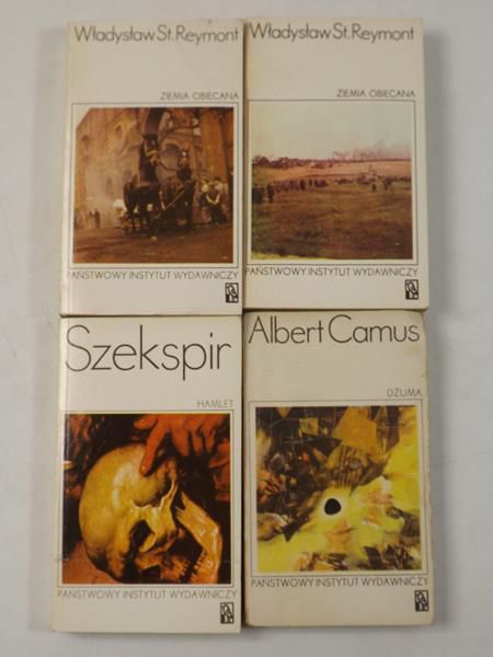 Camus Albert - Ziemia Obiecana, t. I-II / Hamlet / Dżuma