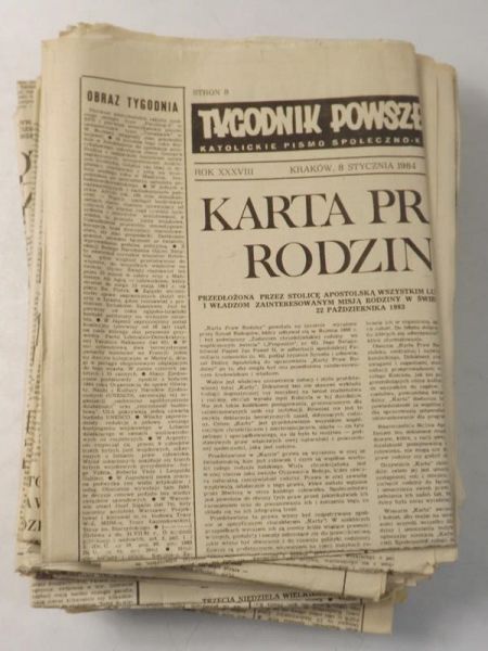 Tygodnik Powszechny, 34 numery, rocznik 1983