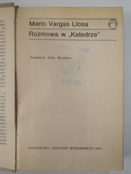 Rozmowa w "Katedrze"