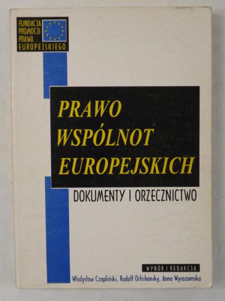 Prawo wspólnot europejskich