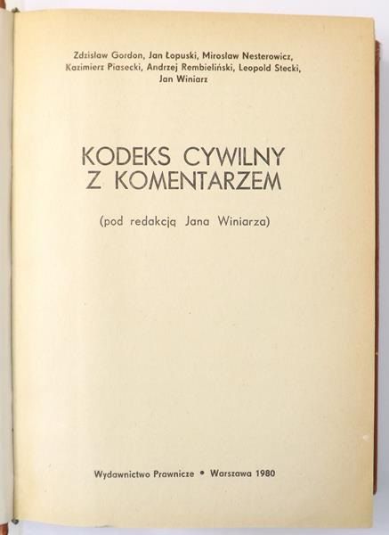 Kodeks cywilny z komentarzem