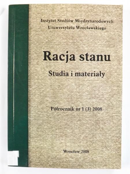 Marczak Tadeusz (red.) - Racja stanu. Studia i materiały