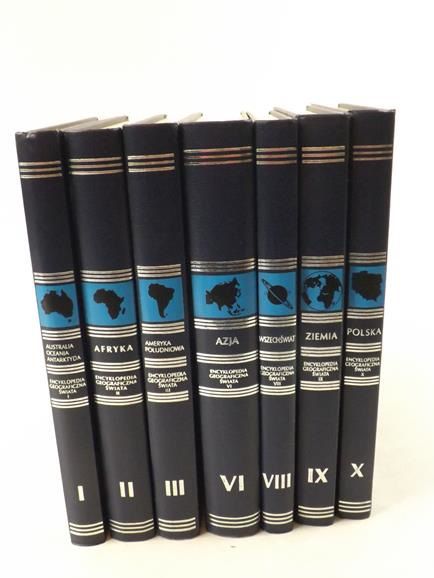 Encyklopedia geograficzna świata, tomy I-III, VI, VIII-X