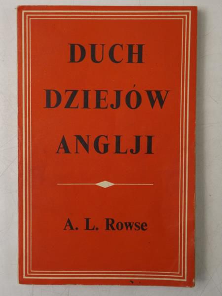Duch dziejów Anglji