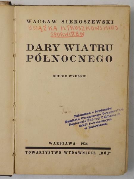 Dary wiatru północnego, 1936 r.