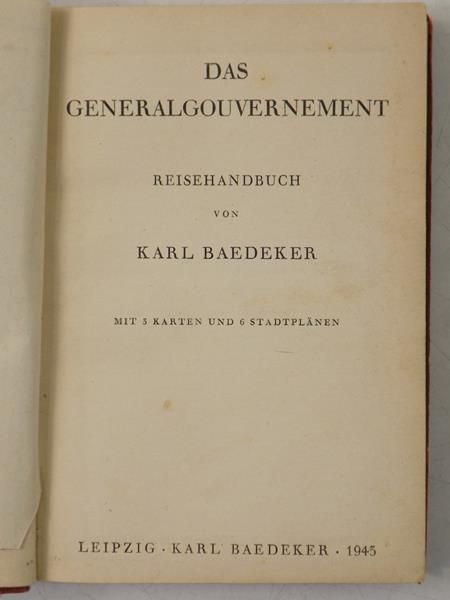 Das Generalgouvernment. Reisehandbuch, 1943 r.