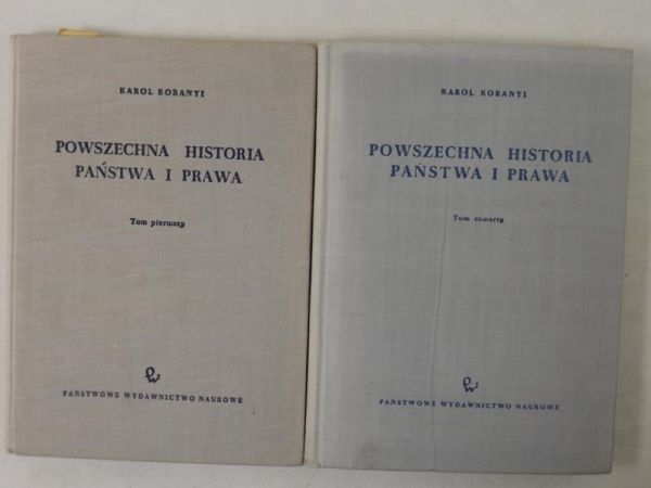 l - Powszechna historia państwa i prawa, Tom I i IV