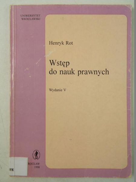 Wstęp do nauk prawnych
