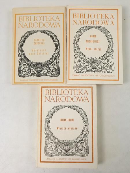 Mickiewicz Adam, Zapolska Gabriela, Tuwim Julian  - Wybór poezji / Moralność pani Dulskiej / Wiersze wybrane, BN