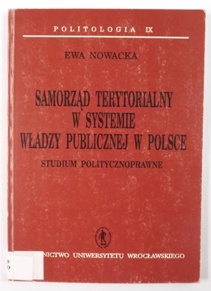 Nowacka Ewa - Samorząd terytorialny w systemie władzy publicznej w Polsce