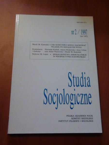 Studia Socjologiczne 2/1997
