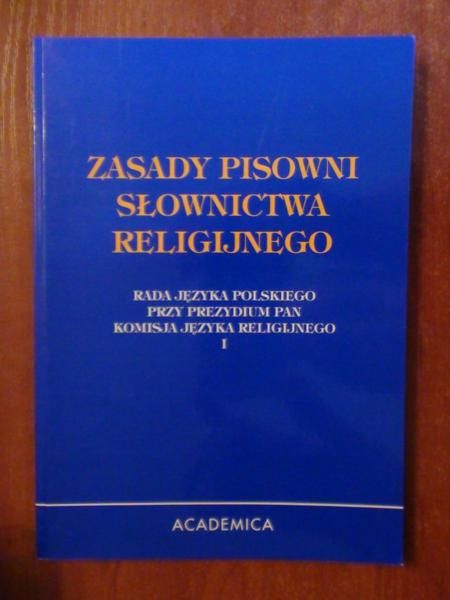 Zasady pisowni słownictwa religijnego