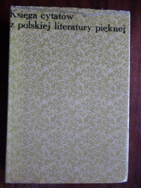 Księga cytatów z polskiej literatury