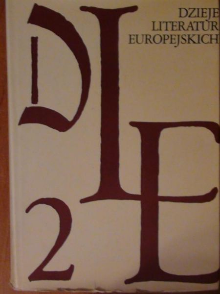 Dzieje literatur europejskich Tom II cz.1