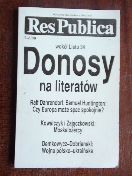 Król Marcin (red.)  -  Res Publica, 7-8/90