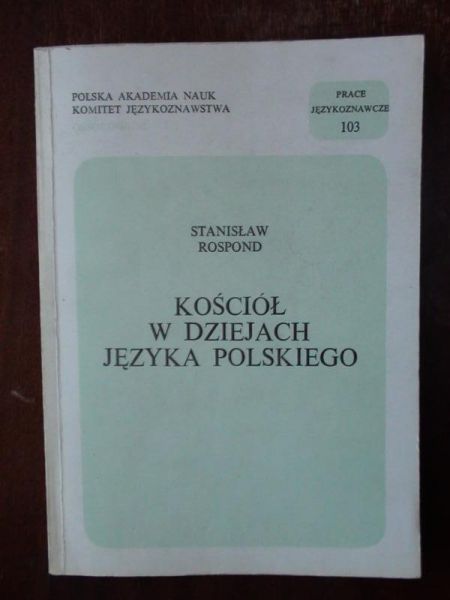 Kościół w dziejach języka polskiego