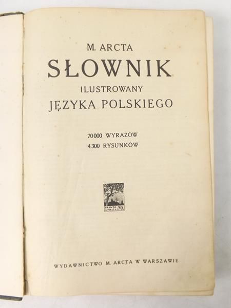 Słownik ilustrowany języka polskiego, ok.1930 r.