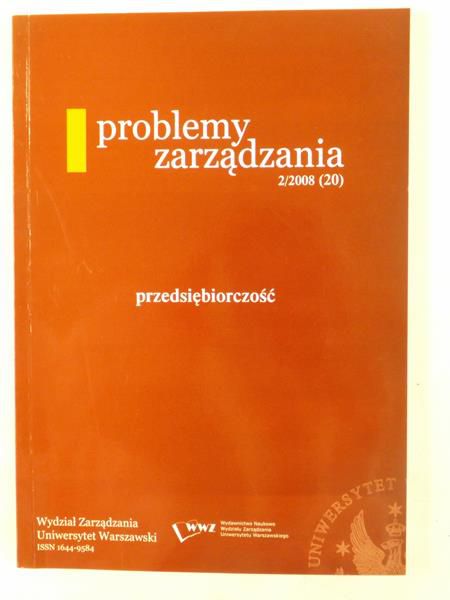 Glinka Beata (red.) - Problemy zarządzania 2/2008 (20). Przedsiębiorczość