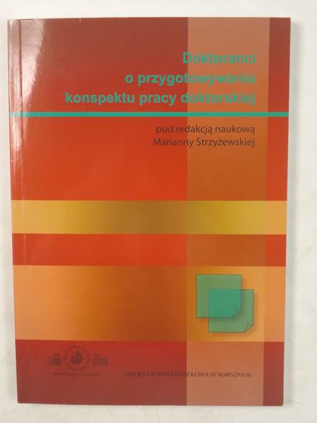 Doktoranci o przygotowywaniu konspektu pracy doktorskiej