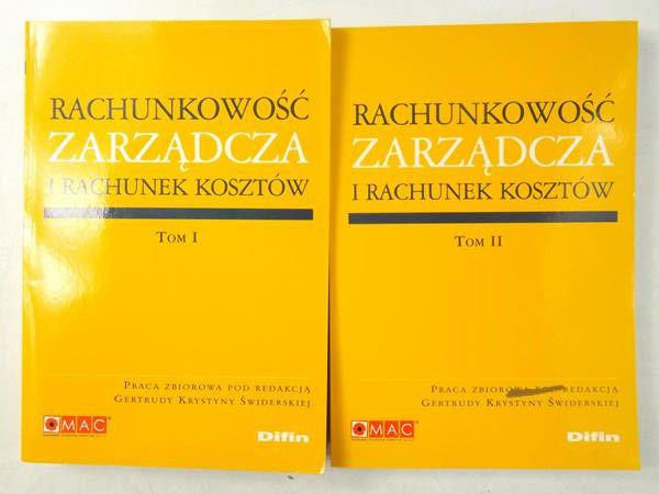 Rachunkowość zarządcza i rachunek kosztów, tom I i II