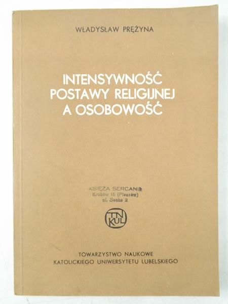 Intensywność postawy religijnej a osobowość