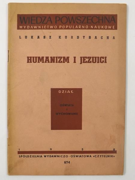 Humanizm i jezuici, Dział: oświata i wychowanie, 1950 r.