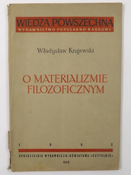 O materializmie filozoficznym