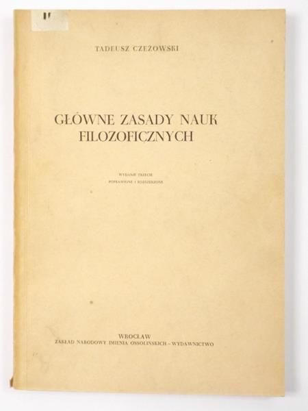 Główne zasady nauk filozoficznych