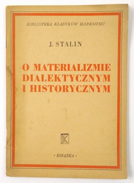 O materializmie dialektycznym i historycznym, 1946 r.