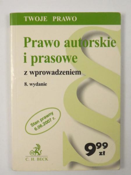 Prawo autorskie i prasowe z wprowadzeniem