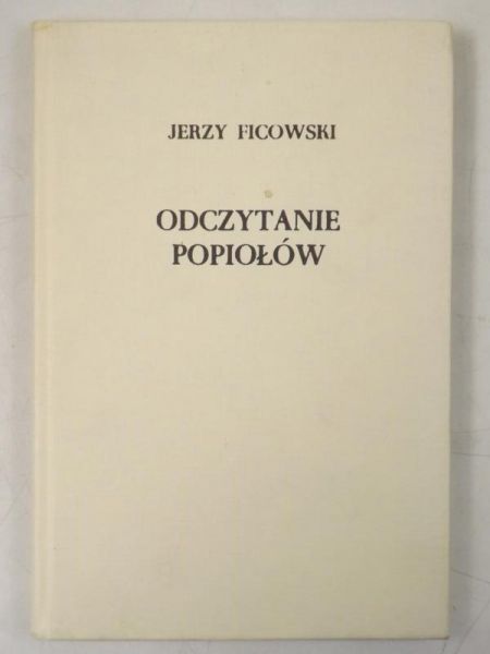Odczytanie popiołów. Autograf