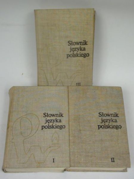 Słownik języka polskiego, Tom I-III