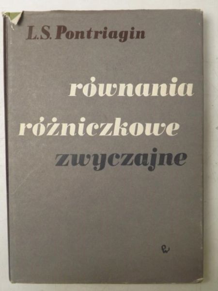 Równiania różniczkowe zwyczajne