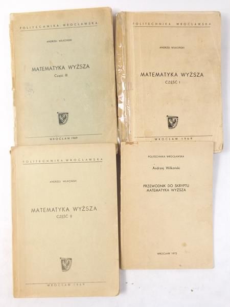 Matematyka wyższa, 3 części + Przewodnik do skryptu