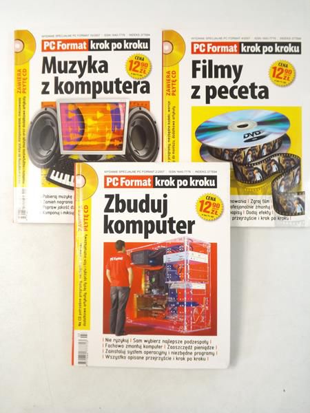 PC Format krok po kroku:  Muzyka z komputera  Zbuduj komputer  Filmy z peceta