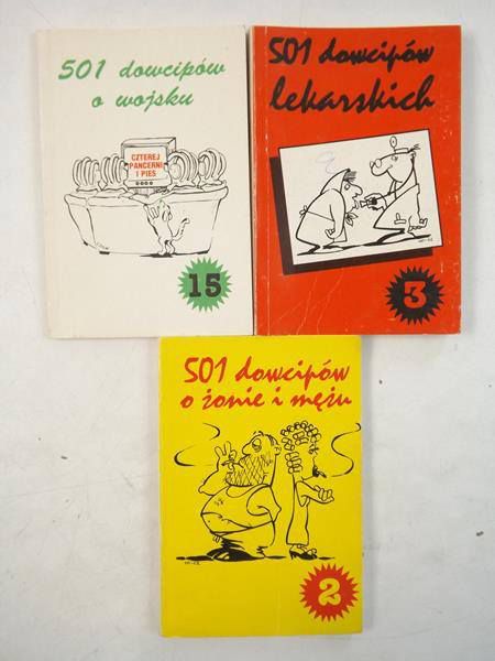 501 dowcipów lekarskich / 501 dowcipów o wojsku / 501 dowcipów o żonie i mężu