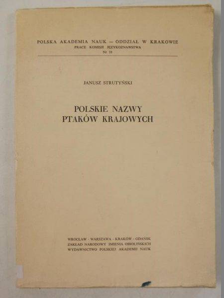 Polskie nazwy ptaków krajowych