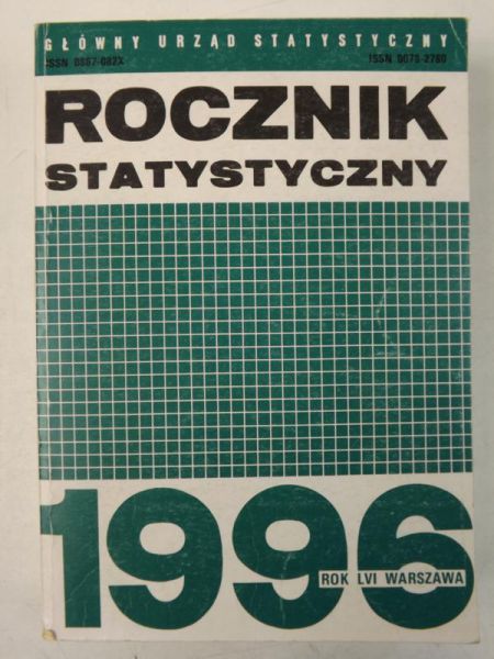 Pawlik Janina (red.) - Rocznik statystyczny 1996