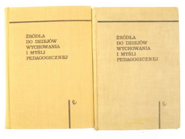 Źródła do dziejów wychowania i myśli pedagogicznej, Tom I-II